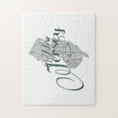 Typografie des New Jersey-Staat Puzzle (Vertikal)