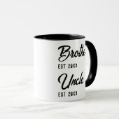 Typografie des personalisierten Bruders zu Onkel E Tasse (VorderseiteRechts)