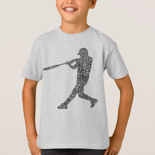 Typografie des Softball Baseball T-Shirt