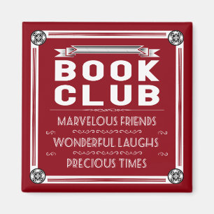 Typografie des Vintage-Buchclubs Magnet