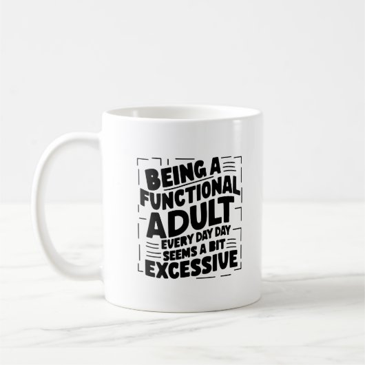 Typografie-Design Motivierend Kaffeetasse (Links)