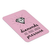 Typografie-Diamanten werden unter Druck gesetzt Magnet (Rechte Seite)