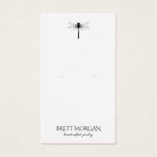 Typografie Dragonfly Earring Juwelier-Grafikkarte