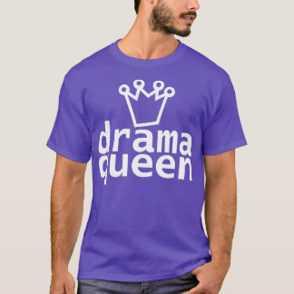 Typografie Drama White Text T-Shirt