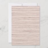 Typografie Drehbuch Marine moderne Kupferhochzeit Einladung (Rückseite)