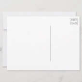 Typografie eines benutzerdefinierten Fotos Große P Einladung (Rückseite)