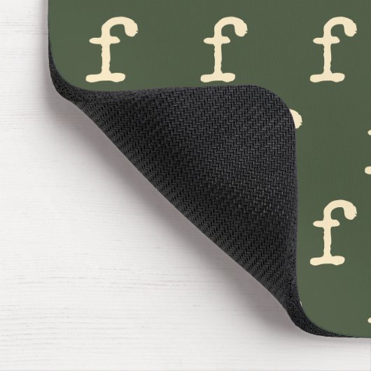 Typografie eines Monogrammmusters für Schreibmasch Mousepad (Ecke)