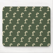 Typografie eines Monogrammmusters für Schreibmasch Mousepad (Vorne)