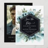 Typografie Einfache Schönheits-Hochzeit Save The Date (Vorne/Hinten)