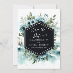 Typografie Einfache Schönheits-Hochzeit Save The Date