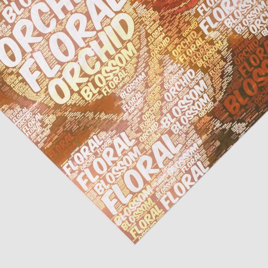 Typografie Embedded Word Cloud Rustikale Enttäusch Seidenpapier (Ausschnitt)