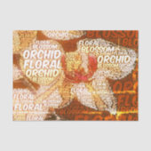 Typografie Embedded Word Cloud Rustikale Enttäusch Seidenpapier (Vorderseite)