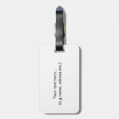 Typografie "EMOTIONAL BAGGAGE" Gepäckanhänger (Rückseite vertikal)