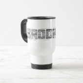 Typografie-Entwurf Brooklyns NY Reisebecher (Vorderseite Links)