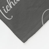 Typografie ersetzt dunkelgrau Ihre Namensvorlage Fleecedecke (Ecke)