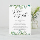 Typografie, Eukalyptus-Grüne Einladung (Stehend Vorderseite)