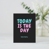 Typografie Expressive Modebekleidung Postkarte (Stehend Vorderseite)