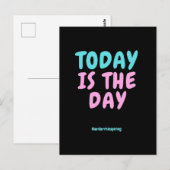 Typografie Expressive Modebekleidung Postkarte (Vorne/Hinten)