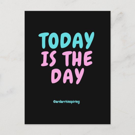 Typografie Expressive Modebekleidung Postkarte (Vorderseite)