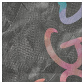 Typografie farbig stoff (Nahaufnahme)