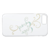 Typografie-Farbschutz mit Wirbel Case-Mate iPhone Hülle (Rückseite (Horizontal))