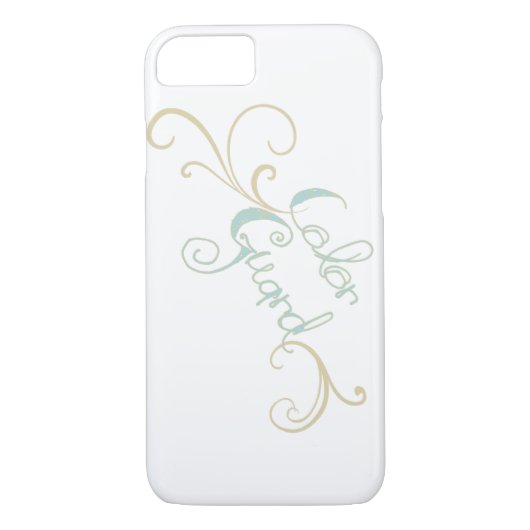 Typografie-Farbschutz mit Wirbel Case-Mate iPhone Hülle (Rückseite)