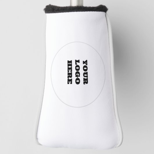 Typografie-Fett-Logo Moderne schwarze Firma Golf Headcover (Rotieren 90)