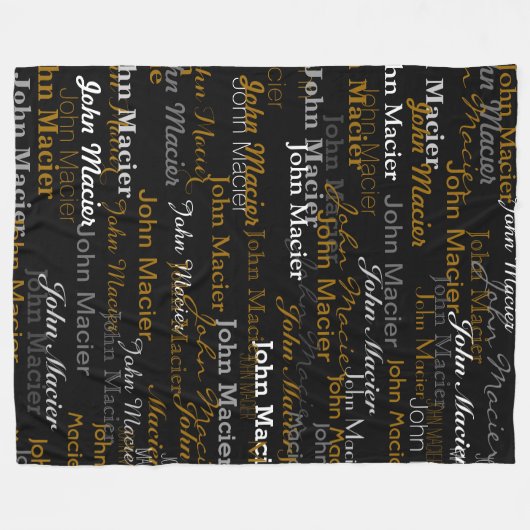 Typografie Fleecedecke (Vorderseite (Horizontal))