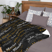 Typografie Fleecedecke