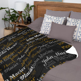 Typografie Fleecedecke