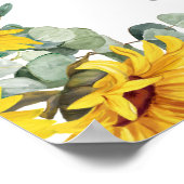 Typografie floral Let's Celebrate Sign Poster (Ecke)