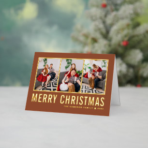 Typografie Foto Collage Terracotta Weihnachten
