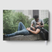 Typografie-Foto für homosexuelle Hochzeit Gästebuch (Rückseite)