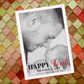 Typografie-Fotokarte des Roten Ersten Vaters