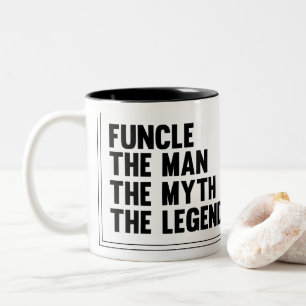 Typografie Funcle Tasse - der Mann der Mythos die
