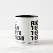 Typografie Funcle Tasse - der Mann der Mythos die (Mittel)