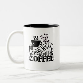 Typografie Funny Coffee Quote Zweifarbige Tasse