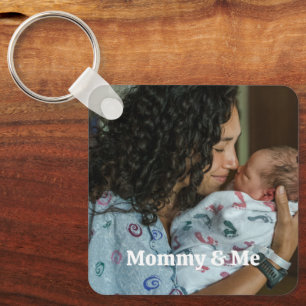 Typografie für Mutter und Kind Benutzerdefiniertes Schlüsselanhänger