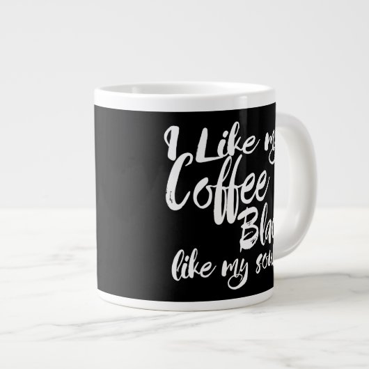 Typografie gefällt mir mein Kaffeekarton so wie me Jumbo-Tasse (Vorderseite Rechts)