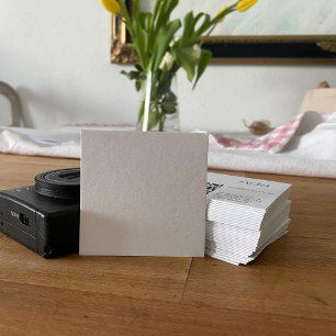 Typografie, Gelb, schwarz, Cool und Dezent Quadratische Visitenkarte