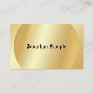 Typografie Glamouröse Faux-Gold-Vorlage Alter Text Visitenkarte
