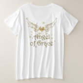 Typografie Gold Weihnachtsgel von Grace & Stars Große Größe T-Shirt (Design Rückseite)