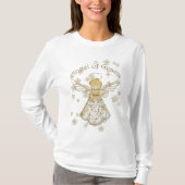 Typografie Gold Weihnachtsgel von Grace & Stars T-Shirt (Vorderseite)