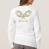 Typografie Gold Weihnachtsgel von Joy & Stars T-Shirt (Rückseite)