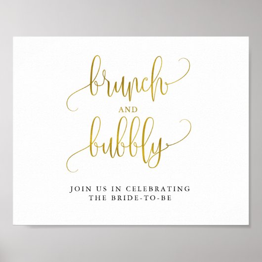 Typografie, Goldbrunch Poster (Vorne)