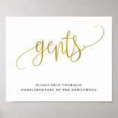 Typografie Goldmedaille Badzeichen Poster (Vorne)