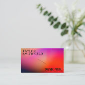 Typografie Gradient Visitenkarte (Stehend Vorderseite)