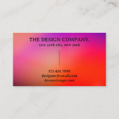 Typografie Gradient Visitenkarte (Rückseite)