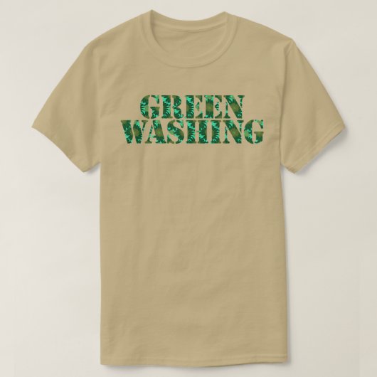 Typografie Greenwaschen T-Shirt (Design vorne)