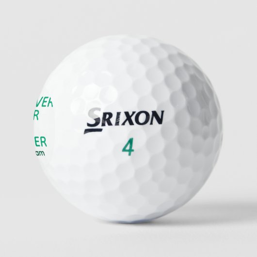 Typografie Grüner Golfer Name Golfball (Logo)